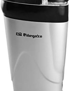 Orbegozo MO 3250 - Kaffeemühle, Mahlwerk aus Edelstahl, Sicherheitsschalter, transparenter Deckel, 150 W, Schwarz