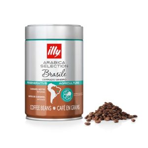 illy Arabica Selection Brasile Cerrado Mineiro Kaffeebohnen: zu 100% aus zertifiziert regenerativem Anbau – 250g Dose