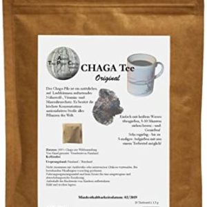 ATPC Media – Chagapulver im Teebeutel Original - Finnische Wildsammlung 30 Gramm, ideal für Chaga Pilz Tee und Chaga Pilz Kaffee, aus den sauberen und weiten Wäldern Lapplands