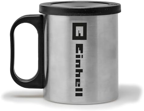 Original Einhell Kaffeetasse für Akku-Kaffeemaschine (Zubehör und Ersatzteil für die Einhell Akku-Kaffeemaschine TE-CF 18 Li, 240 ml Kaffeetasse mit Deckel, staubdicht)